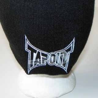 Tapout MMA UFC Cage Fight Boxing  Medium Back Logo Beanie Cap Black 