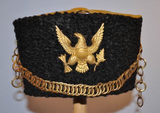 RARE Original US Indian Wars Era Cavalry Busby Hat