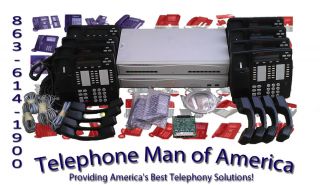 Avaya IP Office 406V1 Business Phone System 4x16 8 4412D Phones 