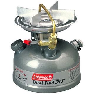 Coleman 1 Burner Dual Fuel Sporter II Liquid Fuel Stove Gas Camping 