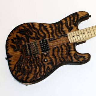 Mr Scary Guitars Burnt Tiger w/OHSC Brand New