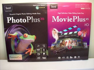 Serif Photoplus x4 Movieplus x5 Bundle New SEALED in Retail Box
