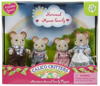  Calico Critters Nrwood Mouse Family New