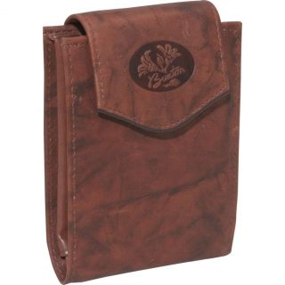 Buxton Women Mahogany Brown Leather Heiress Convertible Billfold 