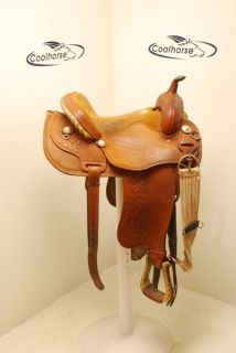 Used 14 Sharron Camarillo by Courts Saddlery Barrel Saddle 