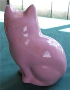 Bybee Pottery Kentucky Mauve Kitten Cat Kitty Figurine