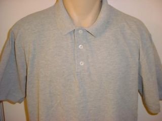 Cambridge Classics Mens Polo Golf Shirt Size L Gray 100 Cotton