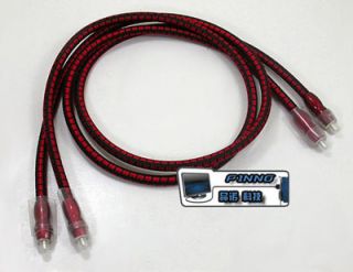 Pair 1M King Cobra Audio Interconnect Cable RCA Cable PSC