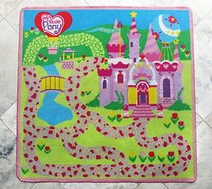 My Little Pony Pink Castle, Kids Play Rug Carpet Game, Great for Girls 