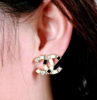 New fashion Classic Letter C C crystal diamond earrings Costume 
