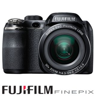New Boxed Fuji Fujifilm FinePix S4500 Digital Camera 30x Zoom Black 