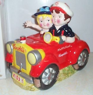 Campbells Soup Kids Going Places Red Car Cookie Jar