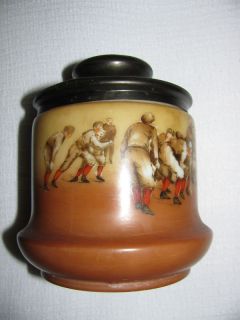  Antique Sports Rugby Daulton Like Tobacco Jar VG