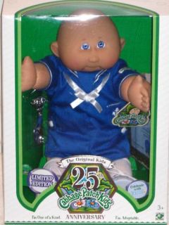 25th Anniversary Cabbage Patch Kids Doll Bald Boy Born February 15th 