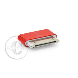 Red Micro USB Cable Adapter Charger Samsung HTC Blackberry to Apple 