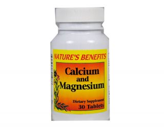 Calcium Magnesium Vitamin Dietary Supplement 30 Tablets