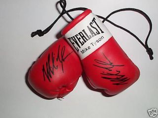 Autographed Mini Boxing Gloves Mike Tyson