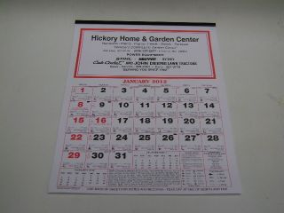 2012 Farmers Almanac Calendar w/ signs, fishing, planting days, moon 
