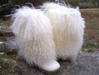 New Bearpaw Lamb Fur Sheepskin Mukluk Apres Ski Boots 6