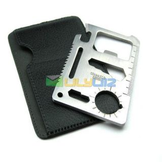   Mini Emergency Survival Credit Card Knife Camping Tool 11 in 1