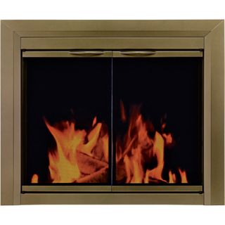 Pleasant Hearth Cahill Masonry Fireplace Glass Door SM Atq BRZ CA 3200 
