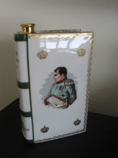 Limoge Napoleon Camus Porcelain Cognac Book Decanter