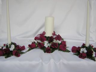 Wedding Unity Candle Holder Centerpiece Customized Colo