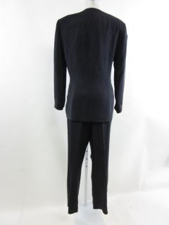 Calvin Klein Collection Navy Silk Blazer Pants Suit 6