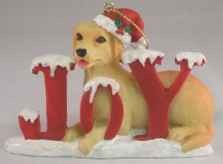 Yellow Labrador Retriever Joy Dog Christmas Ornament Lab Holiday 