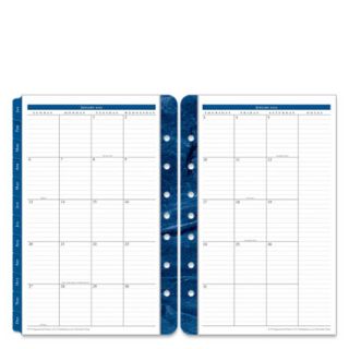   Classic Monticello Two Page Monthly Calendar Tabs Jan 2013 Dec