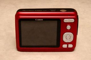 canon powershot a480 10 0 mp digital camera red nice a v cable usb 
