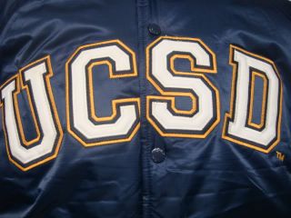 NCAA Ucsd Tritons Throwback Plush Jacket M L XL 2XL