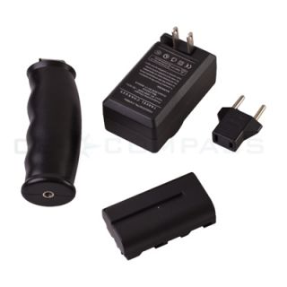   Camera Video Light w NP F750 Battery Charger for DV Camera Camcorder