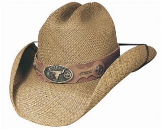 New Montecarlo Bullhide True Grit Genuine Panama Straw Western Cowboy 
