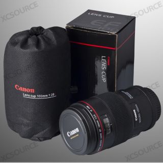 Canon Lens Mug Cup EF Macro 100mm Thermos Stainless Steel Insulated 