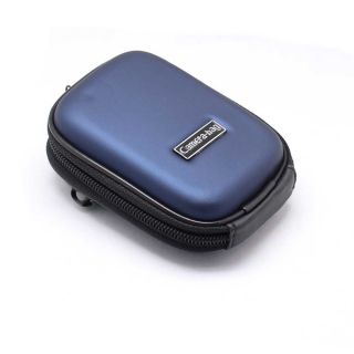 Blue Fashion Durable Digital Camera Hard Case Pouch Bag