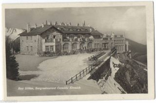 Austria Old Postcard Camillo Kronich Rax Ottohaus 1929