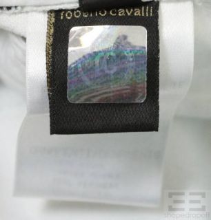 Roberto Cavalli Multicolor Print Cropped Jeans Size S