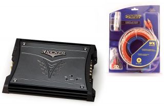 Kicker Car Stereo Amplifier System ZX250 2 8ga Amp Kit