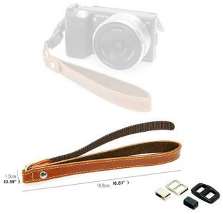 New Genuine Camera Wrist leather strap for nex 5 Panasonic Lumix Gf1 