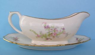 canonsburg gravy boat bouquets of pink purple flowers retail $ 32 at 