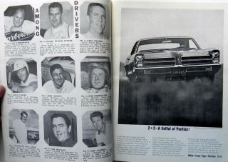 1965 NASCAR Stock Car Racing Program Ned Jarrett Cover w 8pp Watkins 
