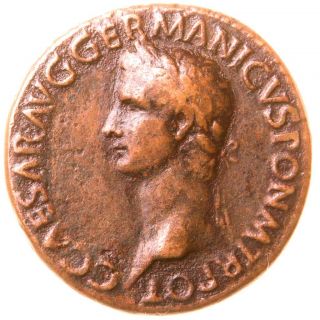 Early Cast Copper Caligula Sestertius Three Graces Reverse