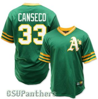 Jose Canseco Oakland Athletics Cooperstown Green Jersey Mens Sz M 2XL 