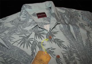   Bahama New T34508 Bamboo Grove Capri 100% Silk Camp Shirt Large L