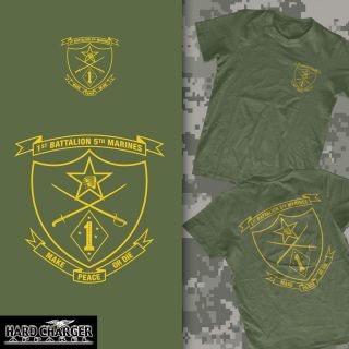   1st Battalion 5th Marines Camp Pendleton CA 1 5 Moto USMC Shirt