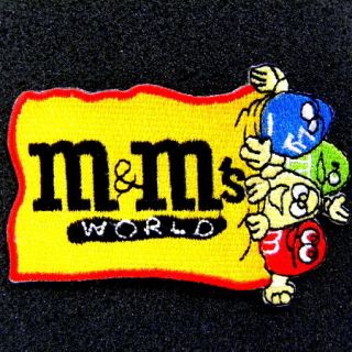 1pcs Chocolate Candy m m World Iron On Patch 60 80 Embroidered 