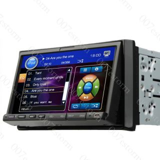 DIN Car CD DVD Player Stereo Touch Screen USB TV FM