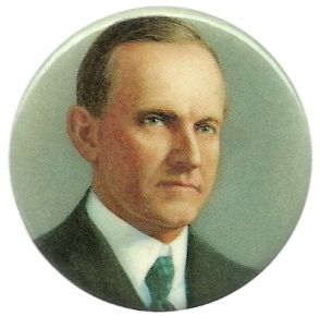 Calvin Coolidge Presidential Set Colorful Pin Button