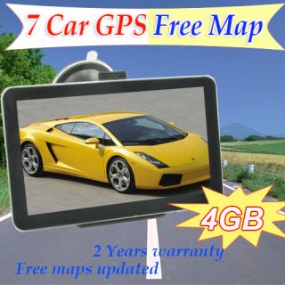 New 7 Car GPS Navigation HD Touch Screen FM 128RAM 4GB Map WINCE6 0 